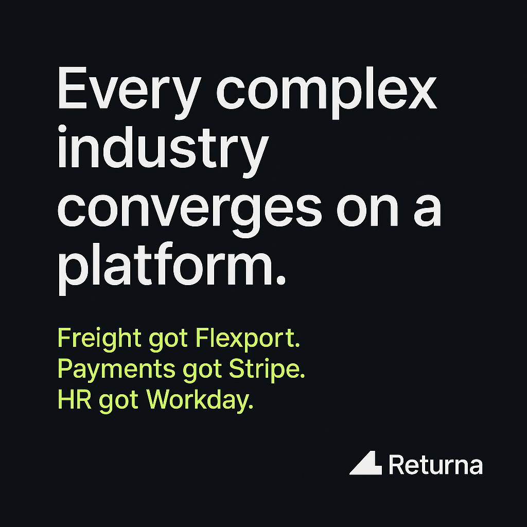 Every complex industry converges on a platform.